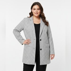 NWT Heartbreak Black and White Checkered Blazer